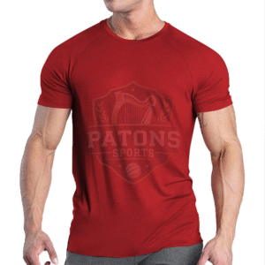 Red Casual O-Neck T-Shirt – Short Sleeve